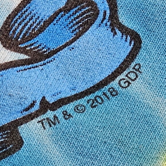 Grateful Dead Head 2018 Tie Dye T-Shirt Men 3XL Thinking Skull Skeleton Roses - Picture 3 of 6